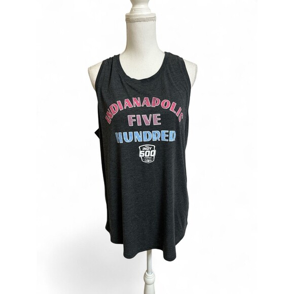 camp david Tops - NWT Indianapolis 500 Women's XL Gray Tank Top 108th Indy Gainbridge May 26, 2024